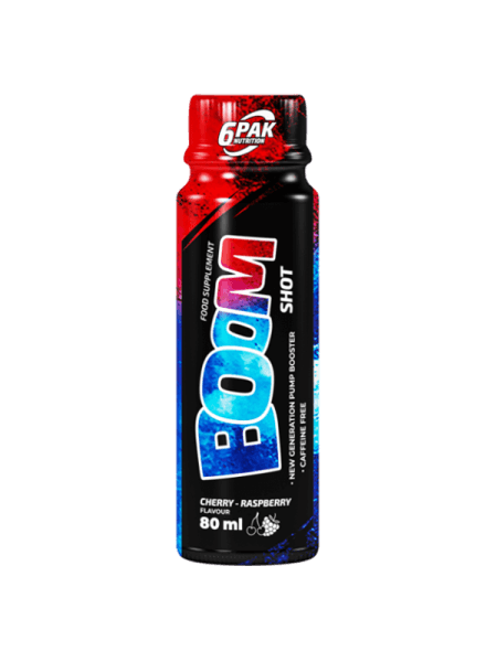 6PAK BOOM SHOT 80ml trešnja-malina